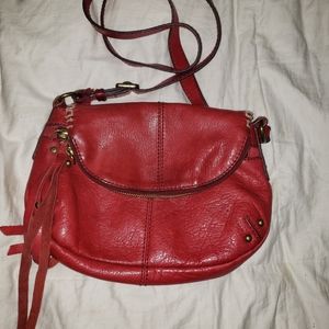 Vintage Lucky shoulder/crossbody bag in red